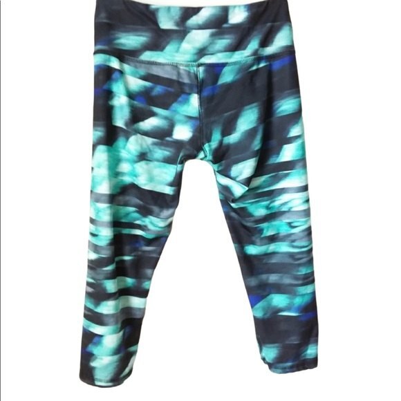 RBX Green Multicolor Active Bottom Leggings L - Picture 8 of 8